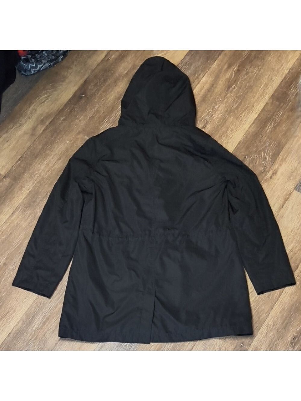 Time and Tru Women's Black Utility Jacket Hood - Picture 4 of 5